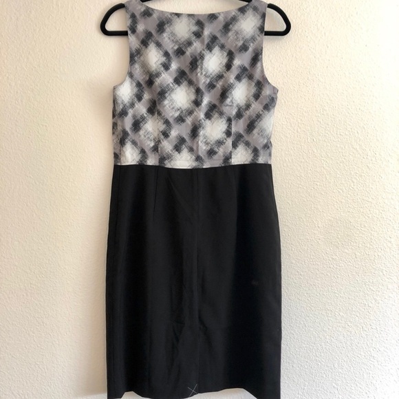 NWT Ann Taylor Grey And Black Dress - Picture 4 of 8